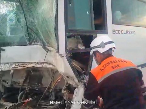 Suraxanıda ağır qəza - VİDEO