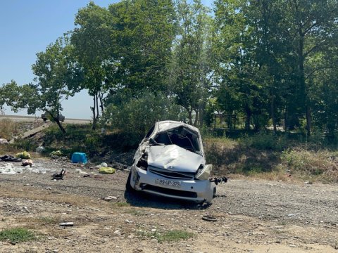 Kürdəmirdə “Prius” qəza törədib, Pakistan vətəndaşı ölüb