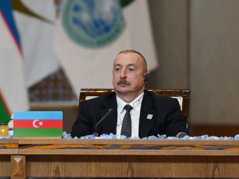 Prezident Astanada “ŞƏT plyus” formatında görüşdə iştirak edir