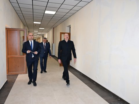 Prezident Qarabağ Universitetində görülən işlərlə tanış oldu