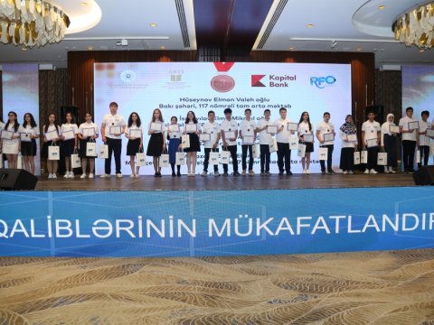 Respublika fənn olimpiadalarının qalibləri mükafatlandırıldı