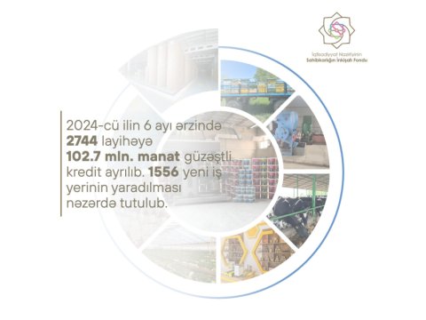 102 milyon manat güzəştli kredit verilib