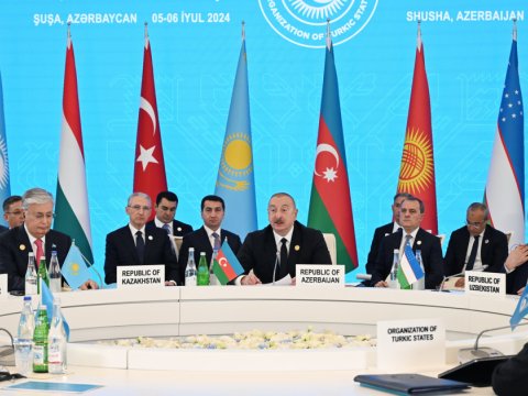 İlham Əliyev Şuşada dövlət və hökumət başçılarını qarşılayıb -TDT sammiti başladı - FOTOLAR