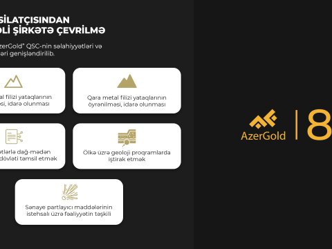 Qiymətli metal hasilatçısından çoxprofilli mədən şirkətinə...