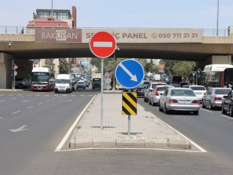 Əhməd Rəcəbli küçəsində yeni yol infrastrukturu qurulub - FOTOLAR