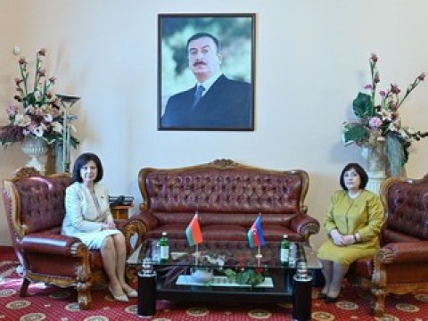 Sahibə Qafarova Belarus və efiopiyalı həmkarları ilə görüşdü - FOTO