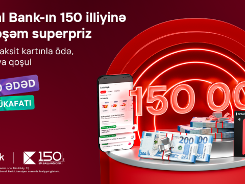 Birbank taksit kartı sahibləri 150 000 AZN qazana bilərlər