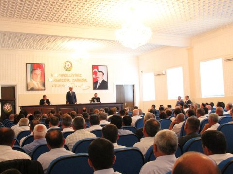 Goranboyda icra başçısı yanında Şuranın növbəti iclası keçirilib - FOTO