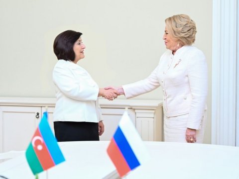 Sahibə Qafarova Rusiyada görüşlər keçirdi