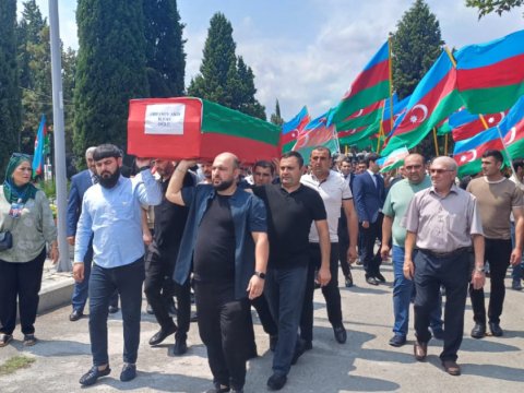 Şəhid Akif Abbasovun nəşinin qalıqları&nbsp;dəfn edildi
