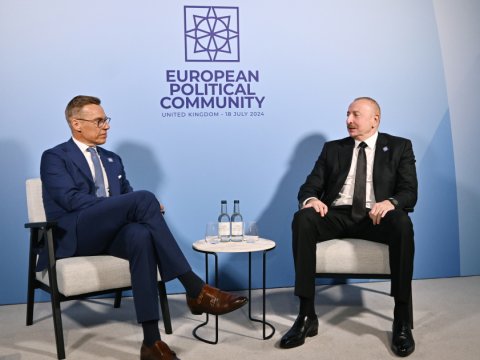 İlham Əliyev finlandiyalı həmkarı ilə nələrdən danışdı... - FOTO