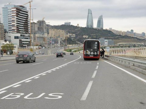 160 km yeni avtobus zolaqları çəkiləcək