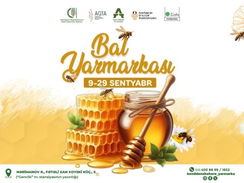 Bakıda bal yarmarkası keçiriləcək