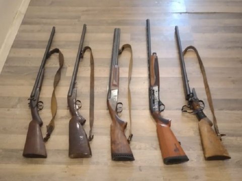 Ötən gün 15 tüfəng təhvil götürülüb