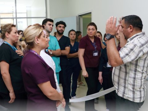 Bakı Sağlamlıq Mərkəzinin əməkdaşları maarifləndirildi - FOTO