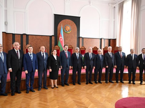 Türkiyə Konstitusiya Məhkəməsinin sədri Azərbaycanda - FOTO