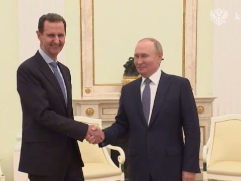 Putin və Əsəd görüş keçirir - VİDEO