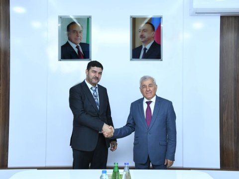 BMU-da Əlcəzairin Naama Universitet Mərkəzinin rektoru ilə görüş - FOTO