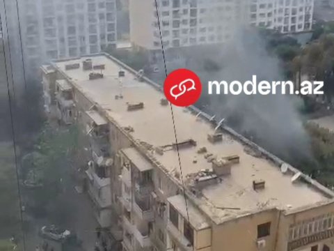 Bakıdakı yanğın söndürülüb - YENİLƏNİB