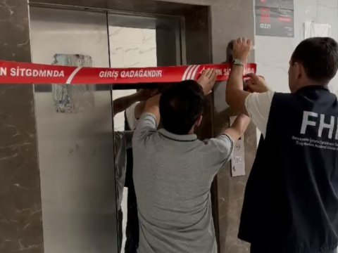 Qəzalı vəziyyətdə olan lift təmirə BAĞLANDI