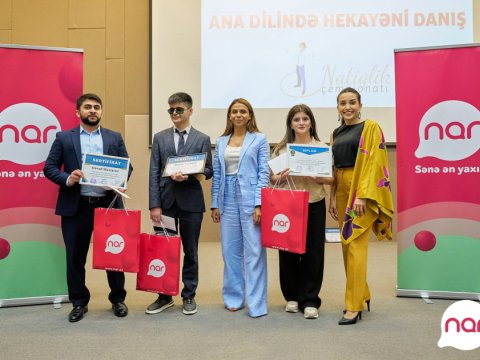 &ldquo;Nar&rdquo;ın dəstəyi ilə natiqlik çempionatının qalibləri mükafatlandırılıb