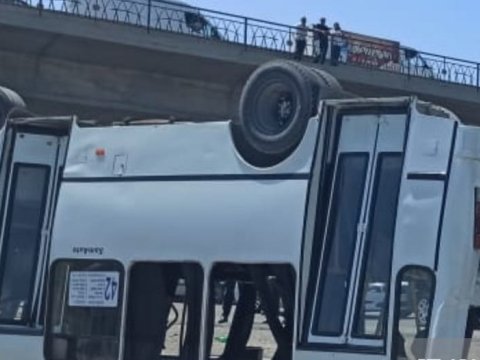 Bakı-Sumqayıt yolunda dəhşətli qəza: 20-ə yaxın yaralı və ölən var