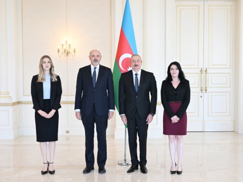 Üç ölkənin yeni səfiri İlham Əliyevin QƏBULUNDA