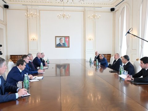 Şoyqu Bakıya gəldi, İlham Əliyev qəbul etdi - FOTO