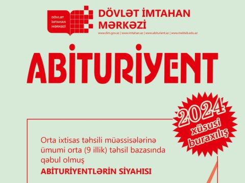 &ldquo;Abituriyent&rdquo; jurnalının xüsusi buraxılışı dərc olundu