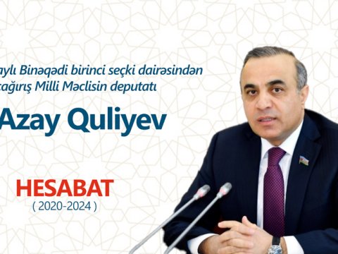 Azay Quliyev seçkiyə hesabatla başladı &ndash; 4 ildə görülən işlər