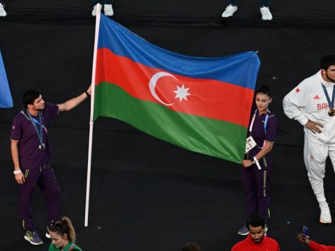 Paris Olimpiadasının bağlanış mərasimi: İdmançılarımız keçid etdi