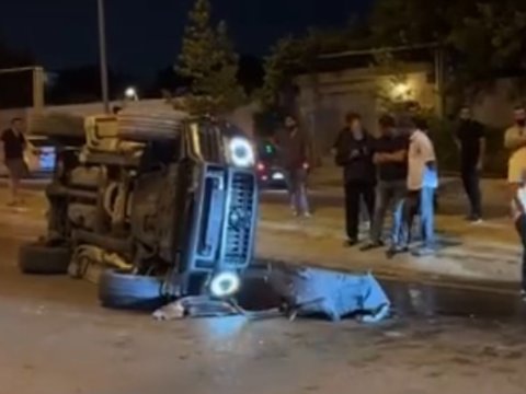 Bilgəhdə "Gelandewagen" aşdı - VİDEO