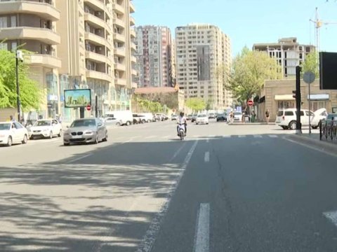 Bakının mərkəzi küçəsində hərəkət məhdudlaşdırılır