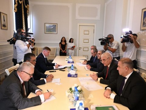 Məzahir Pənahov MDB-nin nümayəndə heyəti ilə görüşdü - FOTO