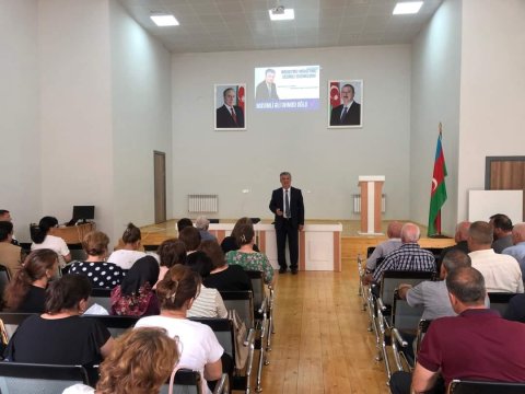 Əli Məsimli Qaxın bir sıra kəndlərində görüşlər keçirib