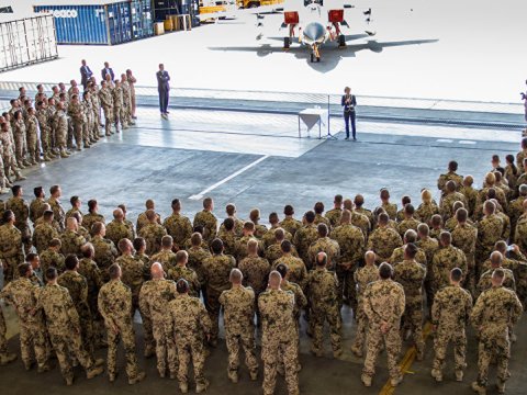 Almaniyada hərbi bazaya təxribat şübhəsi