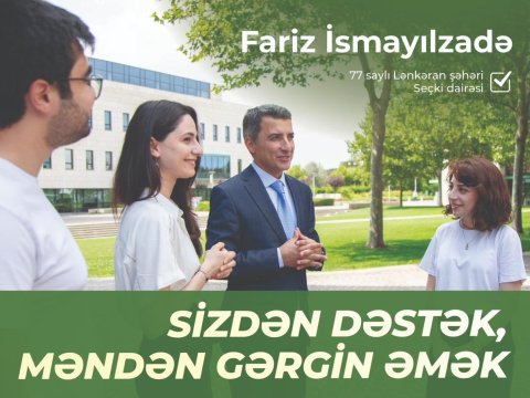 Fariz İsmayılzadə seçicilərlə görüşdə - FOTO