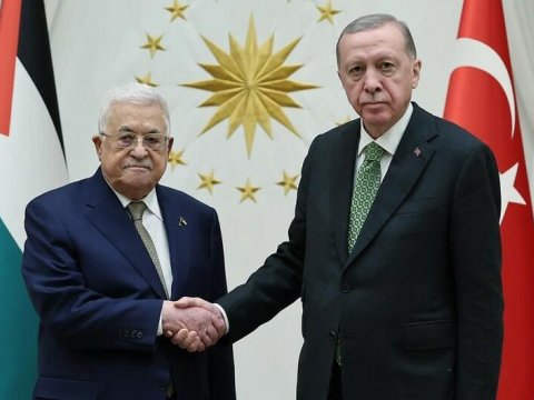 Ərdoğan Mahmud Abbasla görüşdü