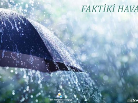 Bakıda yağış gün ərzində davam edəcək