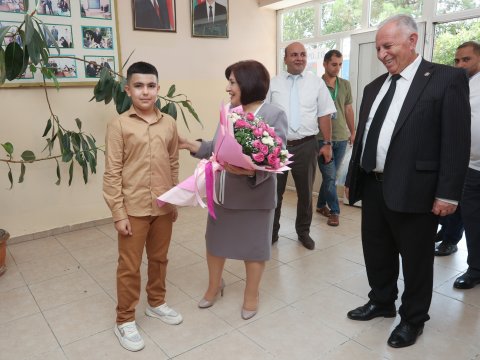 Sahibə Qafarova Təzəkənd və Düzqışlaq kəndlərində - FOTOLAR&nbsp;