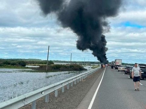 Rusiyada dəhşətli qəza - Yanaraq öldülər