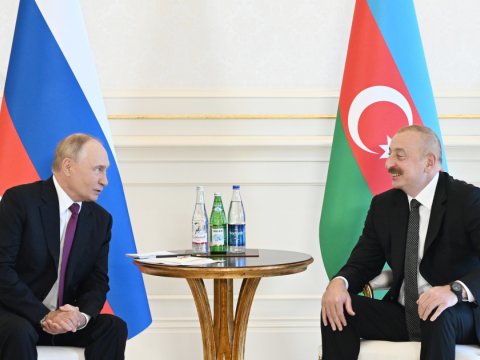 İlham Əliyev və Putinin iştirakı ilə imzalanan sənədlərin mübadiləsi mərasimi keçirilib