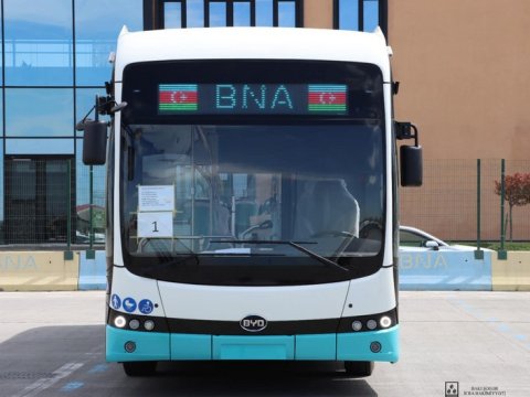 Bakıya yeni elektrik mühərrikli avtobuslar gətirildi