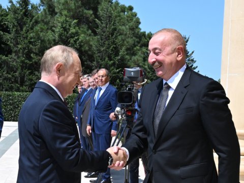 İlham Əliyevlə Putin&nbsp;&ldquo;Ağ Şəhər&rdquo;də olublar - VİDEO