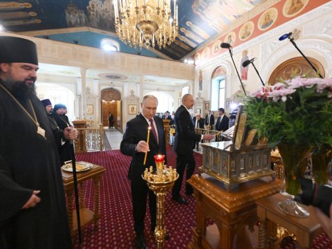 Prezidentlər Müqəddəs Mürdaşıyan Zənənlər Kafedralında...&nbsp;