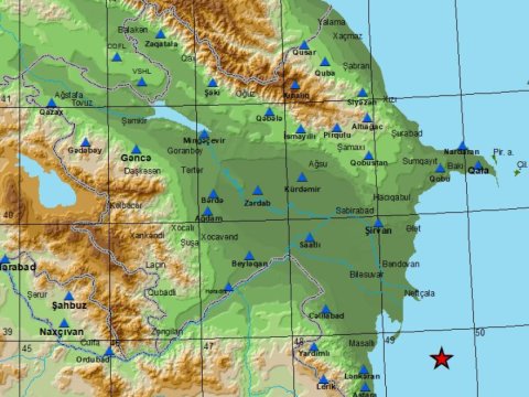 Xəzər dənizində ZƏLZƏLƏ