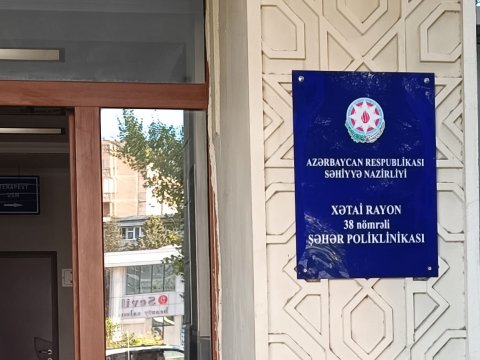 Tavanı yararsız hala düşən poliklinika&nbsp;ilə bağlı rəsmi AÇIQLAMA