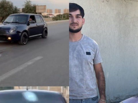 Nömrəsiz sürdüyü avtomobili sosial şəbəkədə paylaşan şəxs&nbsp;saxlanıldı