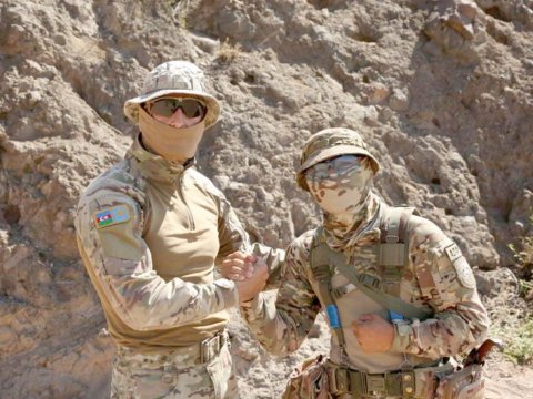 Azərbaycan və Qazaxıstan hərbçiləri birgə təlimlərdə - FOTOLAR