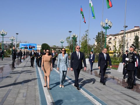 Daşkənddə Ümummilli Lider Heydər Əliyevin xatirəsinə ehtiram - FOTOLAR